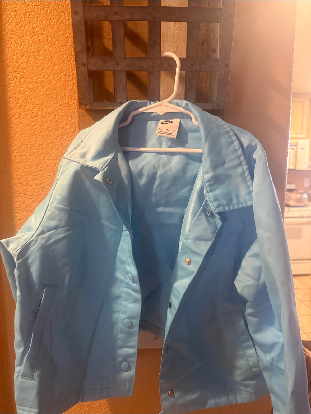 Nike Light Blue Windbreaker Jacket